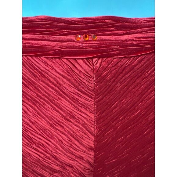 Ben Marc Women Red Textured Embellishment Skirt Suit Size 14 - Picture 8 of 13